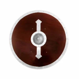 Viking Round Shield Wooden Shield with Steel Boss & Rim