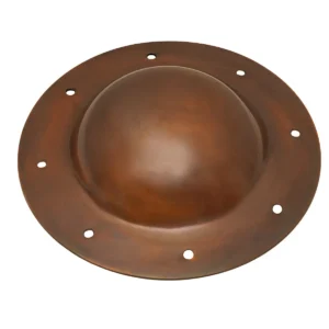 14-Gauge Copper-Plated Medieval Shield Boss Umbo with Rivets