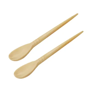 Handcrafted Roman Bone Spoons Set of 2 – Genuine Ox Bone, Historical Utensils