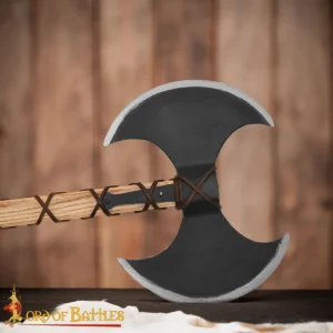 Viking Double Edged Axe with Carbon Steel Head