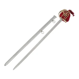Scottish Broadsword with Brass Basket Hilt