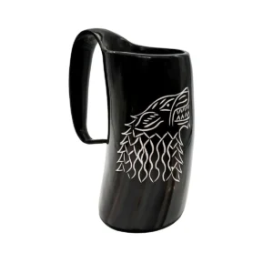 Medieval Viking Horn Tankard Beer Mug Handcrafted Genuine Ox Horn