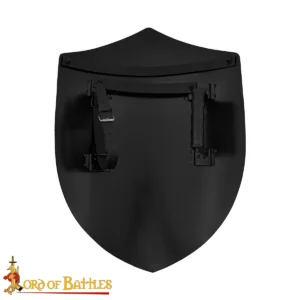 Medieval Templar Heater Shield Hand Forged 18 Gauge Steel Crusader Knight Shield, Customizable for Medieval combat or Display