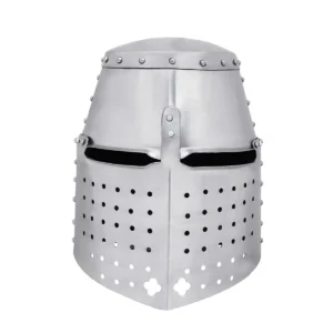 Great Helmet of Richard Pembridge Medieval Knightly Helm - 18 Gauge