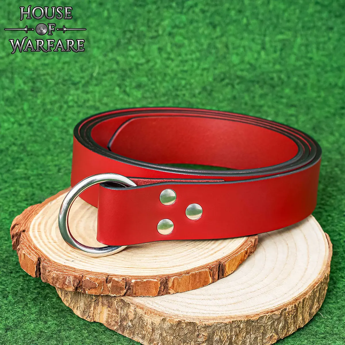 Medieval Leather O-Ring Belt Warrior’s Belt for Tunics & Robes - Image 2