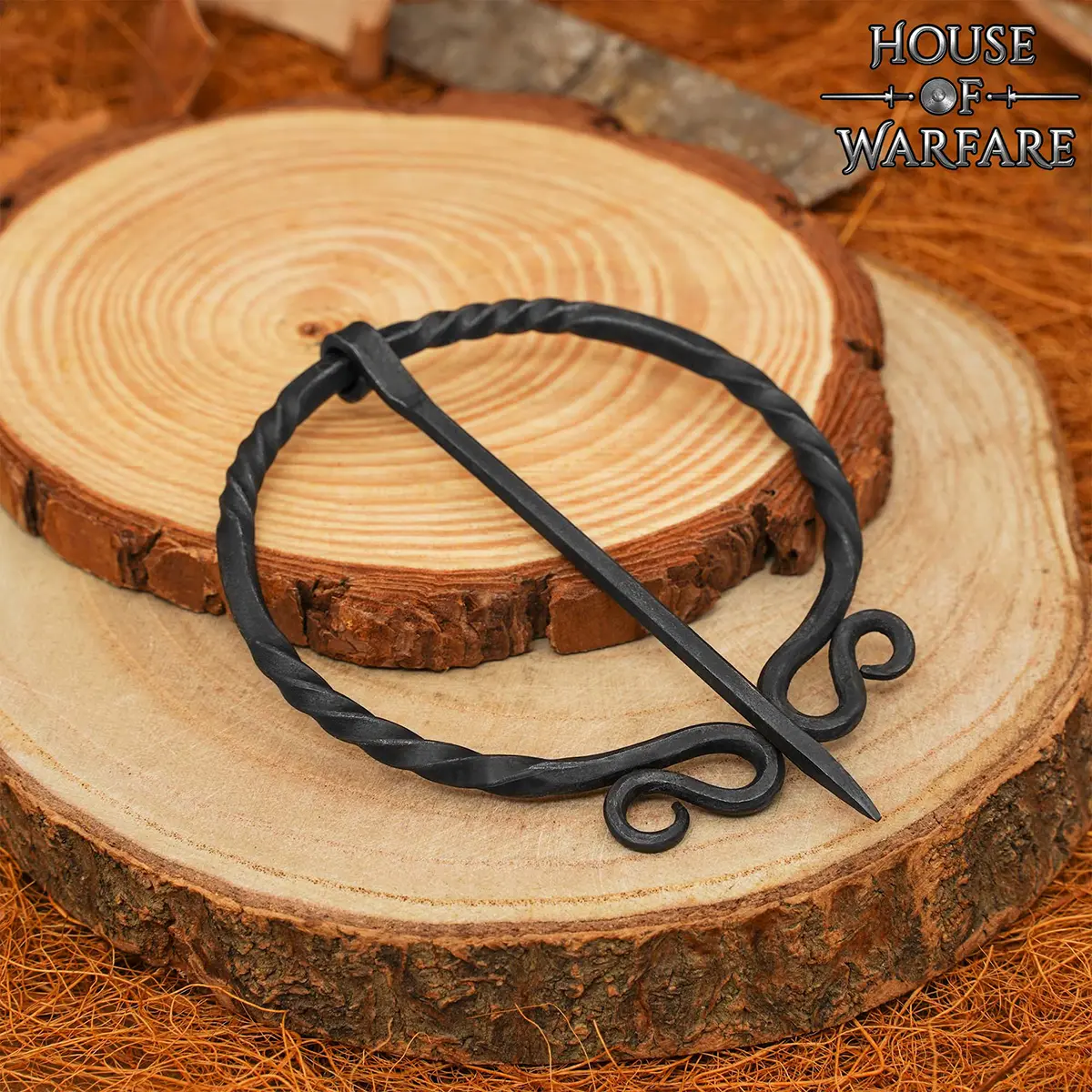 Viking Hand-Forged Iron Brooch – Medieval Cloak Pin – Authentic Norse Fastening Accessory Viking Hand-Forged Iron Brooch – Medieval Cloak Pin – Authentic Norse Fastening Accessory - Image 4