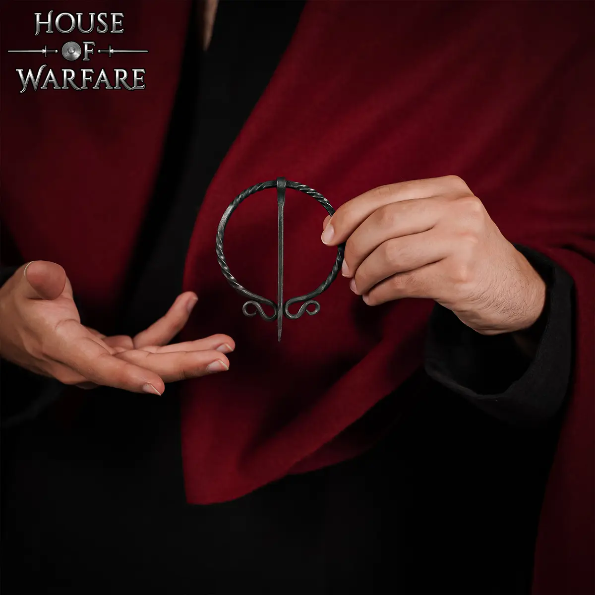 Viking Hand-Forged Iron Brooch – Medieval Cloak Pin – Authentic Norse Fastening Accessory Viking Hand-Forged Iron Brooch – Medieval Cloak Pin – Authentic Norse Fastening Accessory - Image 5