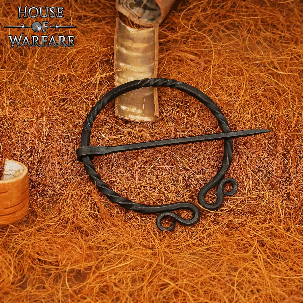 Viking Hand-Forged Iron Brooch – Medieval Cloak Pin – Authentic Norse Fastening Accessory Viking Hand-Forged Iron Brooch – Medieval Cloak Pin – Authentic Norse Fastening Accessory - Image 6