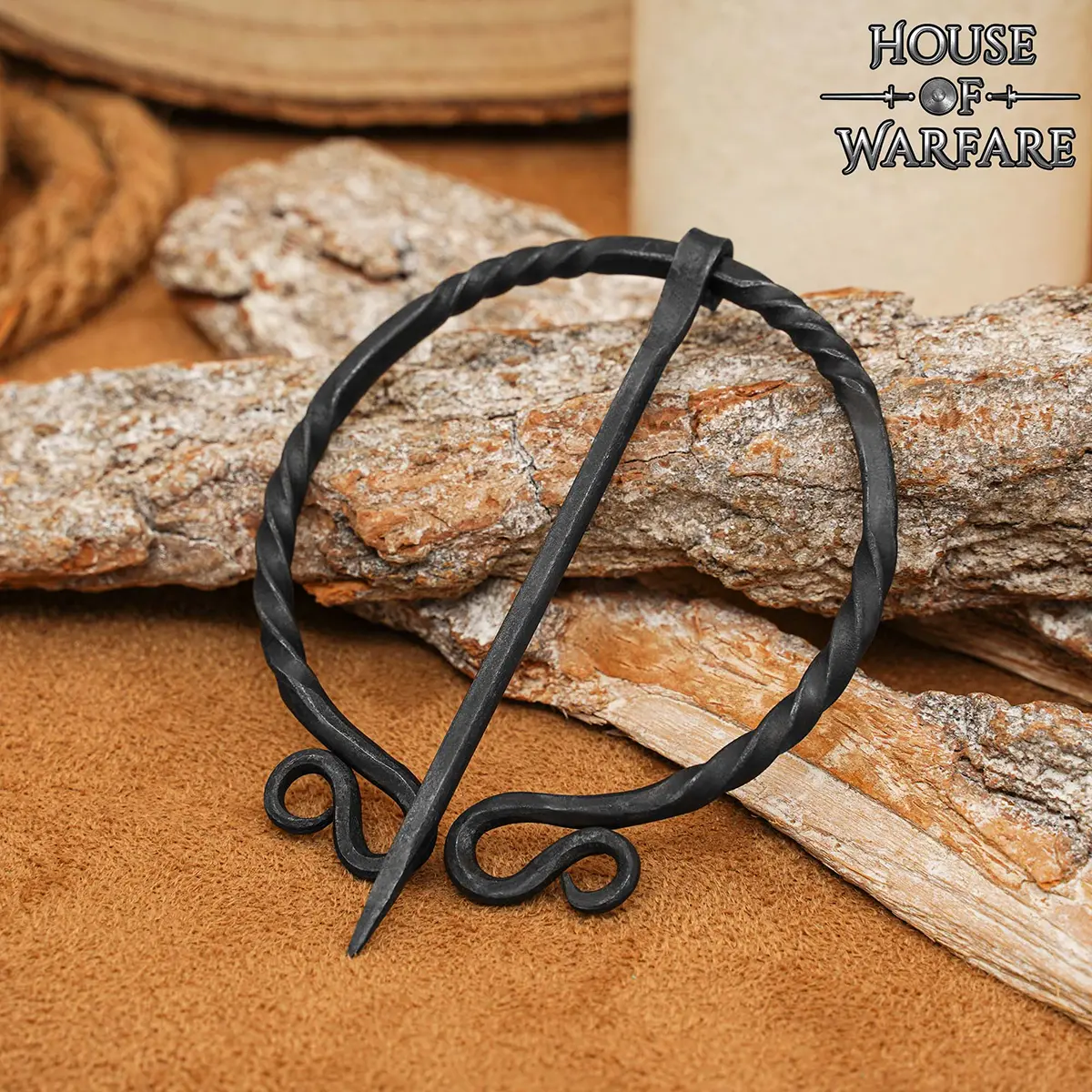 Viking Hand-Forged Iron Brooch – Medieval Cloak Pin – Authentic Norse Fastening Accessory Viking Hand-Forged Iron Brooch – Medieval Cloak Pin – Authentic Norse Fastening Accessory - Image 7