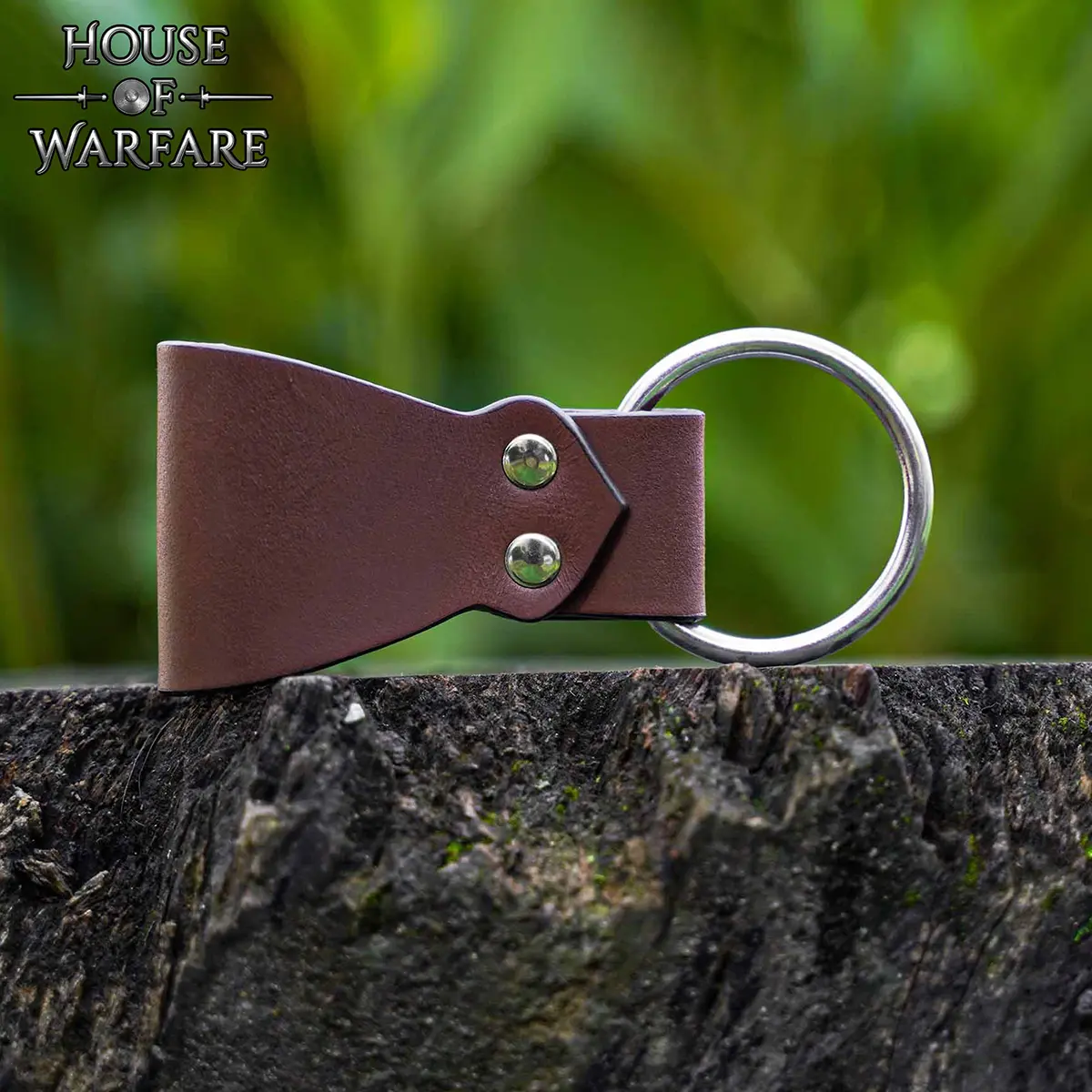 Medieval Leather Axe Frog with Steel Ring – Handcrafted Belt Holder for Axes, Hammers, LARP utility Medieval Leather Axe Frog with Steel Ring – Handcrafted Belt Holder for Axes, Hammers, LARP utility - Image 7