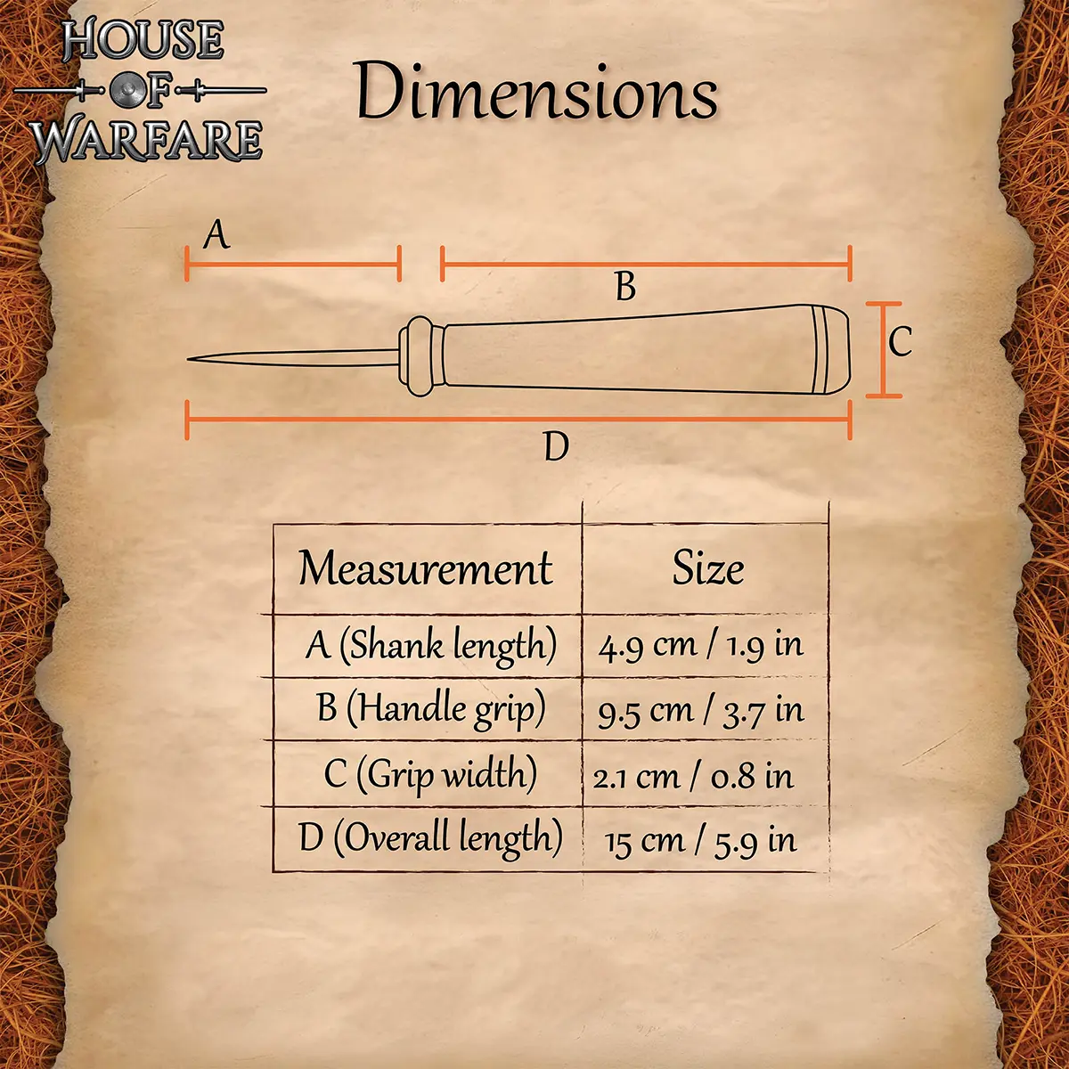 Leather Needle Awl -Polished Wooden Handle | Traditional Stitching Tool Leather Needle Awl -Polished Wooden Handle | Traditional Stitching Tool - Image 3