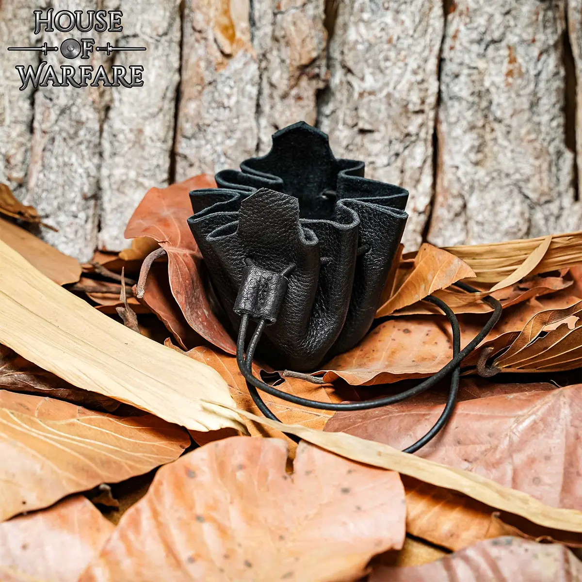 Small Leather Coin Purse – Handcrafted Black Drawstring Pouch for Coins, Dice, Jewelry Small Leather Coin Purse – Handcrafted Black Drawstring Pouch for Coins, Dice, Jewelry - Image 7