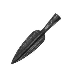 Medieval Ridged Leaf Spearhead Hand-Forged Carbon Steel for DIY Spear, LARP & Display