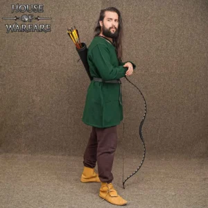 Medieval Leather Back Quiver – Handmade Archery Gear