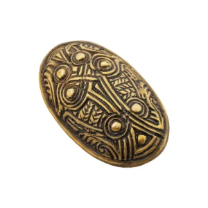 Viking Hedeby Solid Brass Brooch
