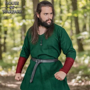 Woolen Viking Arm Wraps with Brass Fibula - Pair