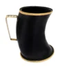 Viking Horn Tankard with Brass Rim
