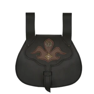 Leather Pouch Belt Bag Late Medieval