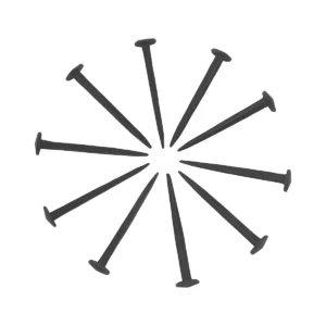 Hand Forged Medieval Shield Nails – Set of 10 PCS