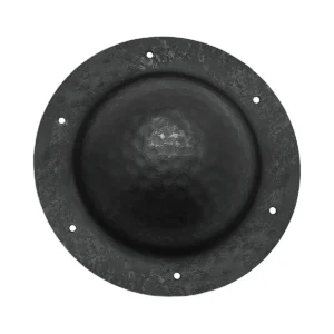 Viking & Anglo-Saxon Shield Boss – 7.9" Diameter, 14 Gauge Blackened Steel