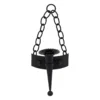 701829 (1) Gothic Black Iron Candle Holder