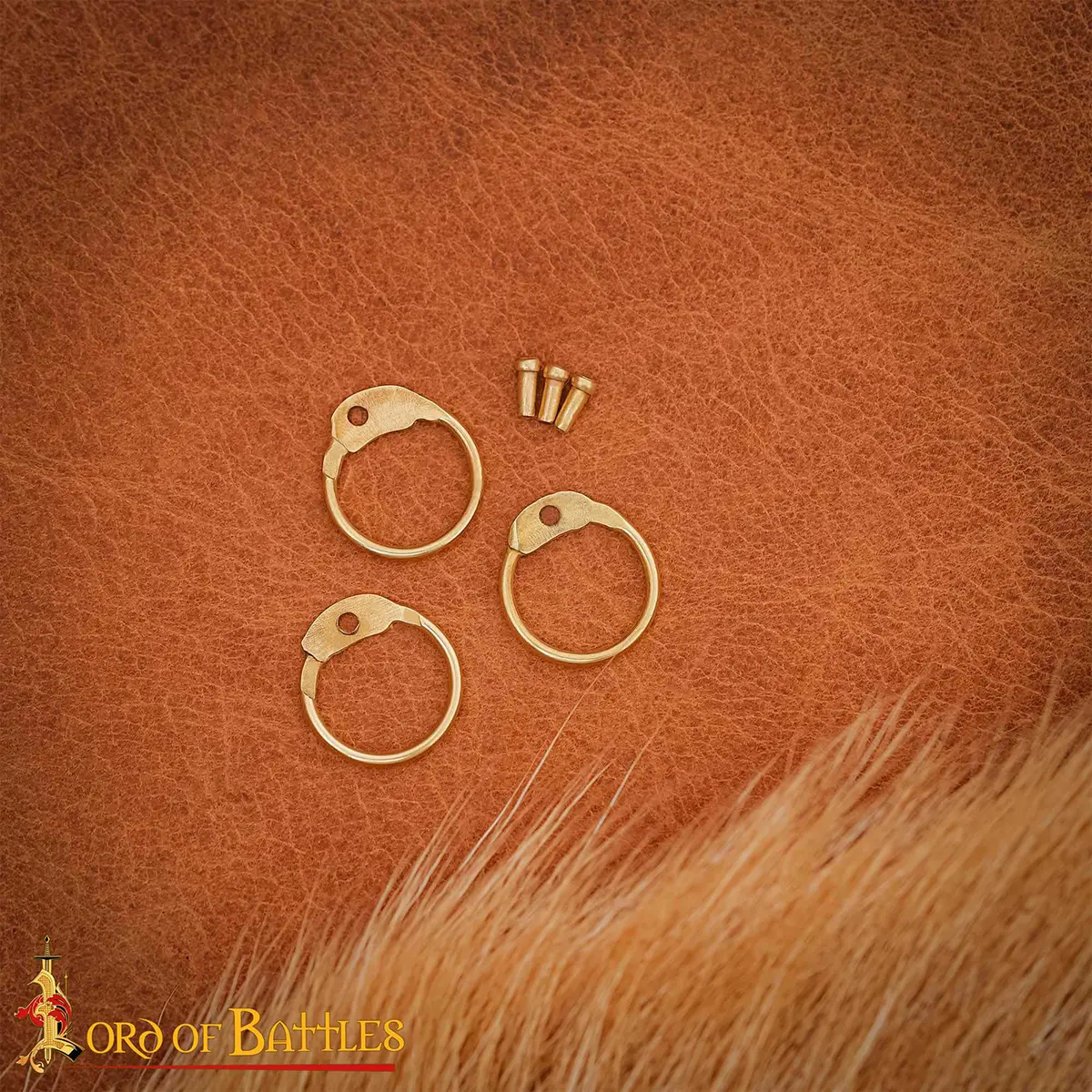 Loose Brass Round Rings with Round Rivets – 6mm | 18 Gauge | For Riveted Medieval Chainmail Loose Brass Round Rings with Round Rivets – 6mm | 18 Gauge | For Riveted Medieval Chainmail - Image 5