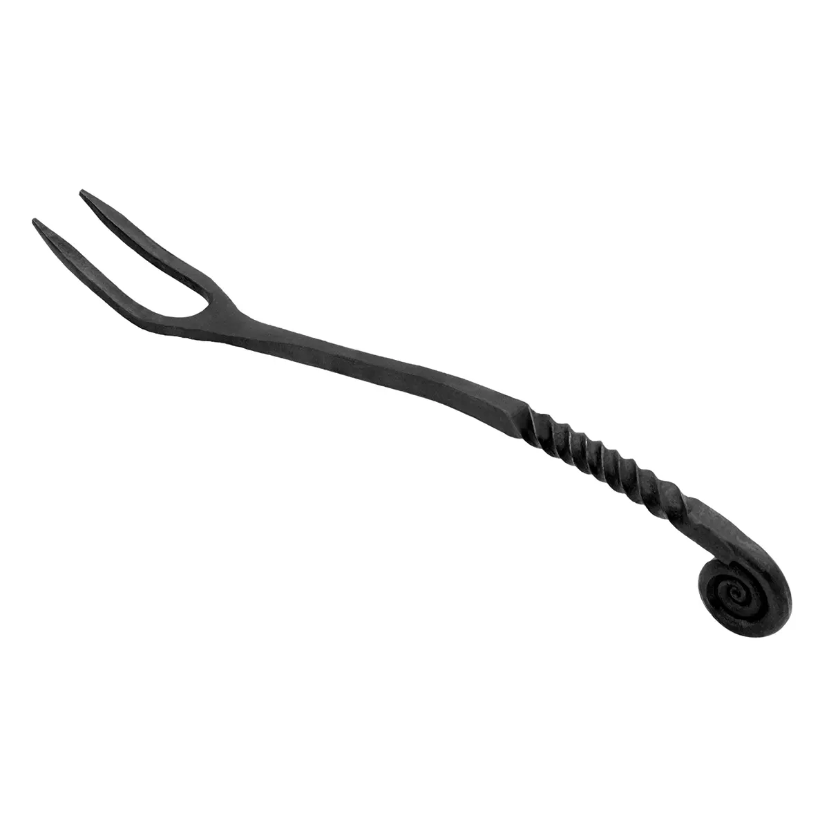 Hand-Forged Viking Iron Pot Fork – Twisted Handle Serving Tool , Rustic Kitchen ware Hand-Forged Viking Iron Pot Fork – Twisted Handle Serving Tool , Rustic Kitchen ware