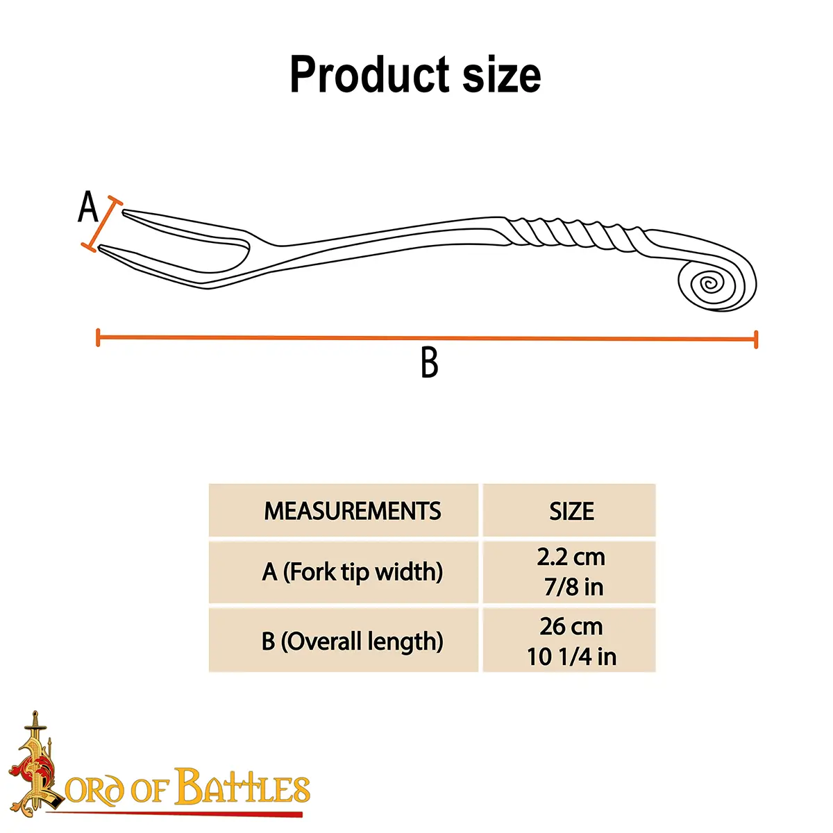 Hand-Forged Viking Iron Pot Fork – Twisted Handle Serving Tool , Rustic Kitchen ware Hand-Forged Viking Iron Pot Fork – Twisted Handle Serving Tool , Rustic Kitchen ware - Image 3