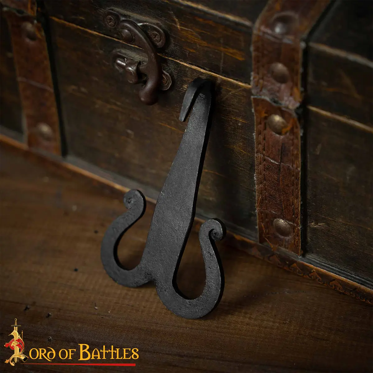 Celtic Hand Forged Iron Belt Hook Buckle Functional Medieval Accessory Celtic Hand Forged Iron Belt Hook Buckle Functional Medieval Accessory - Image 8