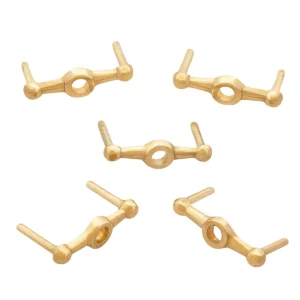 Medieval Belt Studs or Conchos Pure Solid Brass Set of 5