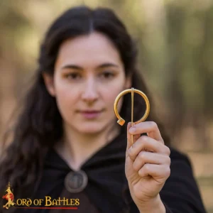 Medieval Brass Penannular Cloak Brooch – Clothing Fastener