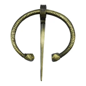 Penannular Brass Circle brooch