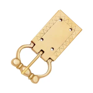 Medieval Pure Solid Brass Belt Buckle Functional Clothing Accessory