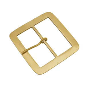 Medieval Solid Brass Square Belt Buckle – 7 cm for Wide Leather Belts and Costume Accessories