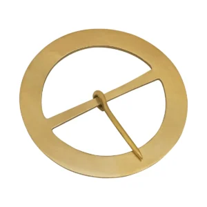 Medieval Solid Brass Round Buckle 9.5 cm