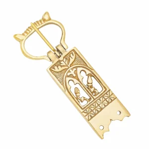 Late Medieval Pure Solid Brass Belt Buckle for Renaissance Medieval costumes