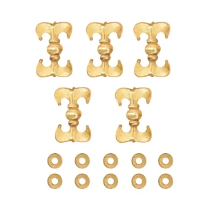 Medieval Brass Belt Studs – Set of 5 Renaissance Cochos