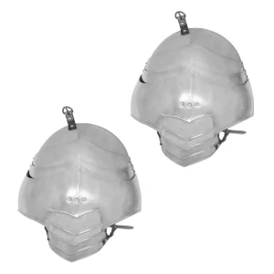 Medieval large Knightly Pauldrons 18 gauge