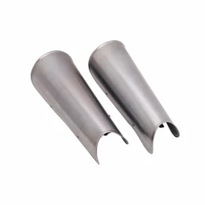 Medieval Steel Greaves – Simple Leg Armor Protection for LARP & Costume