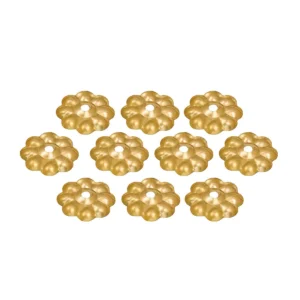 Pure Brass Fleur Decoration Set of 10