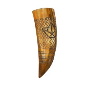 Runebound Engraved Horn Drinking Horn