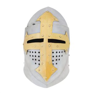 Late Medieval Bascinet Helmet - 16 Gauge Steel