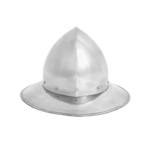 14th Century Kettle Hat Helmet with Leather Suspension