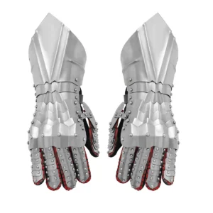 Medieval Steel Gothic Articulated Gauntlets Finger & Wrist Armor