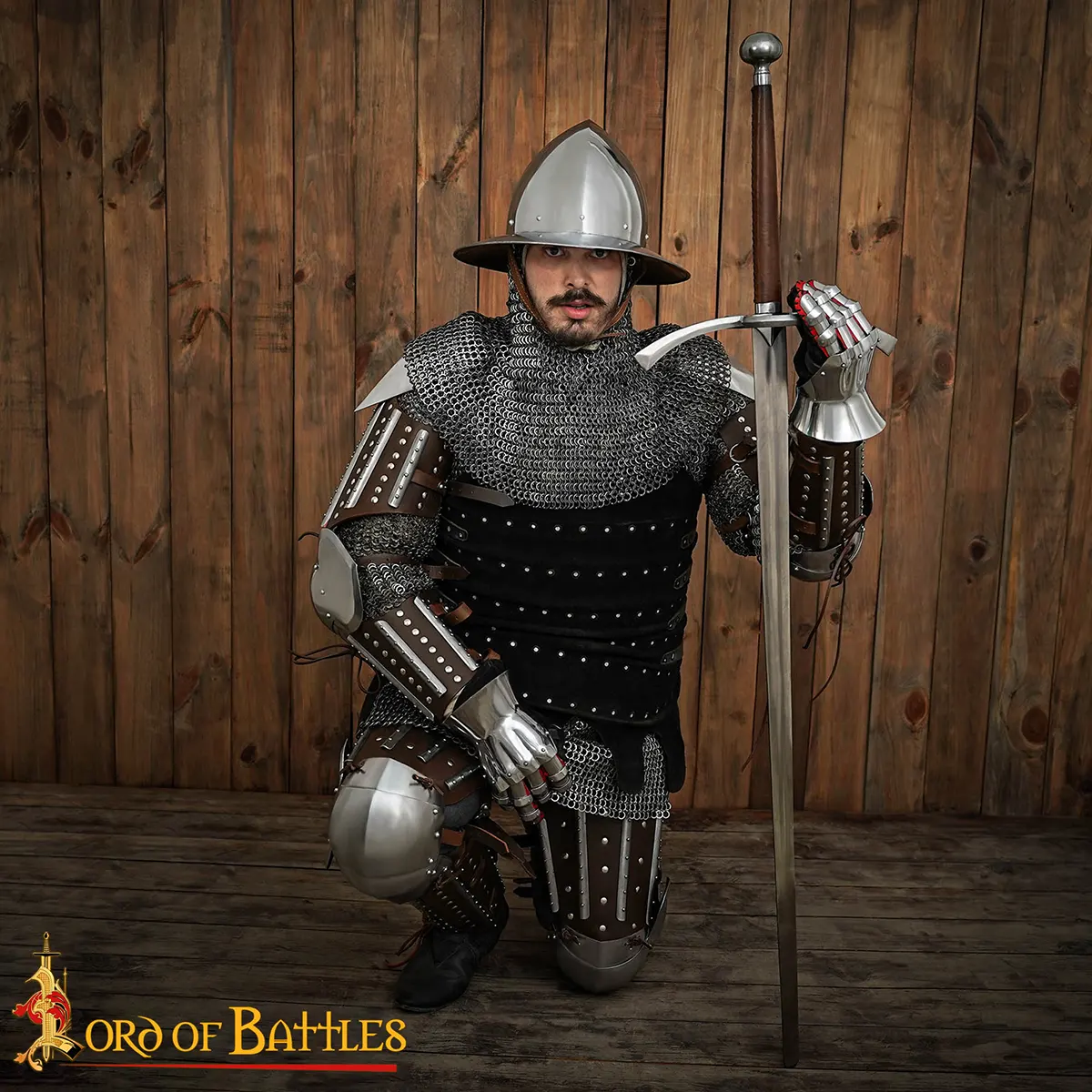 Late Medieval Splint Leg Harness β Brigandine Leg Armour (14thβ15th Century Design) Late Medieval Splint Leg Harness β Brigandine Leg Armour (14thβ15th Century Design) - Image 4