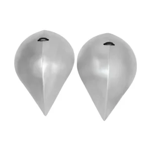 Early Medieval Visby Pauldrons Steel Shoulder Armor with Leather Ties