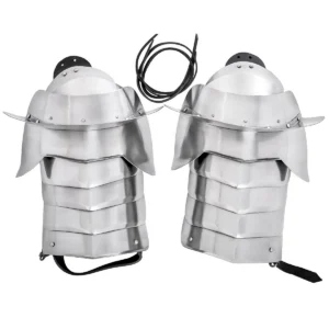 Fantasy Knight Pauldrons with Blade Breakers 18 gauge