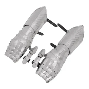 Late Medieval Gothic Knight Gauntlets 16 gauge