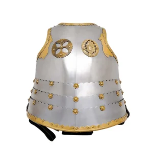 17th Century Winged Hussar Cuirass with Pure Brass Fittings 16 Gauge