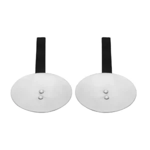 Medieval Steel Rondels with Leather Straps – Pair